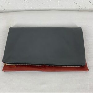 Lulu dharma vegan leather fold over clutch bag